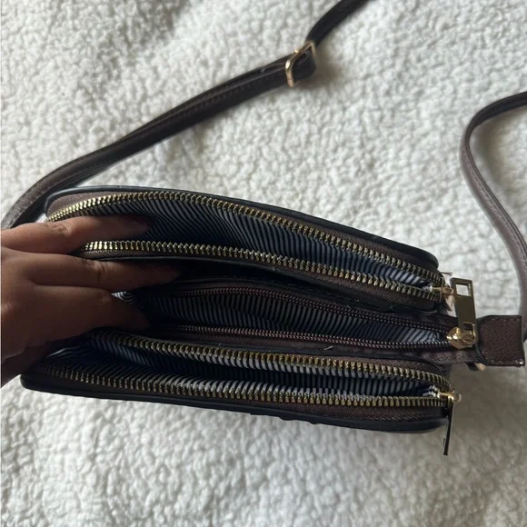 Chocolate brown crossbody bag - Picture 6 of 8